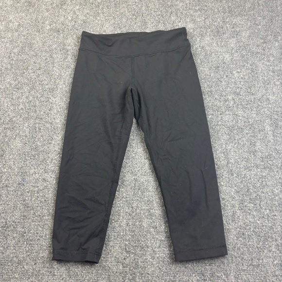 IVIVVA Girls Black Cropped Leggings size: 12 - Picture 1 of 6